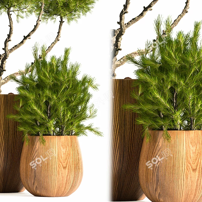 Modern Indoor Plant Stand 12: Stylish & Functional 3D model image 2