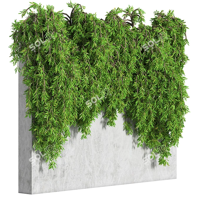 3D Ivy Wall Decor with Multiple Formats 3D model image 2