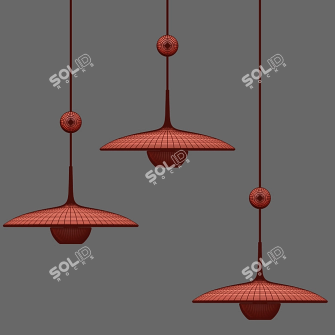 Metallic Elegance: Stunning Chandelier 3D model image 2