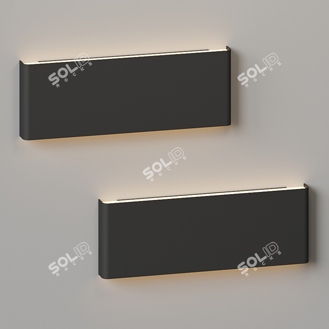 Minimalist Wall Light: Elegant and Versatile 3D model image 2