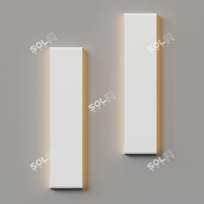 Minimalist Wall Light: Elegant and Versatile 3D model image 3