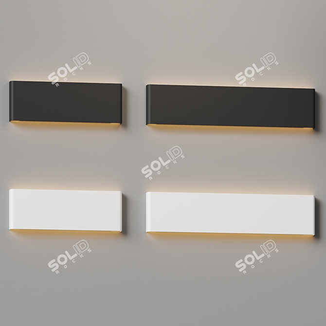 Minimalist Wall Light: Elegant and Versatile 3D model image 4