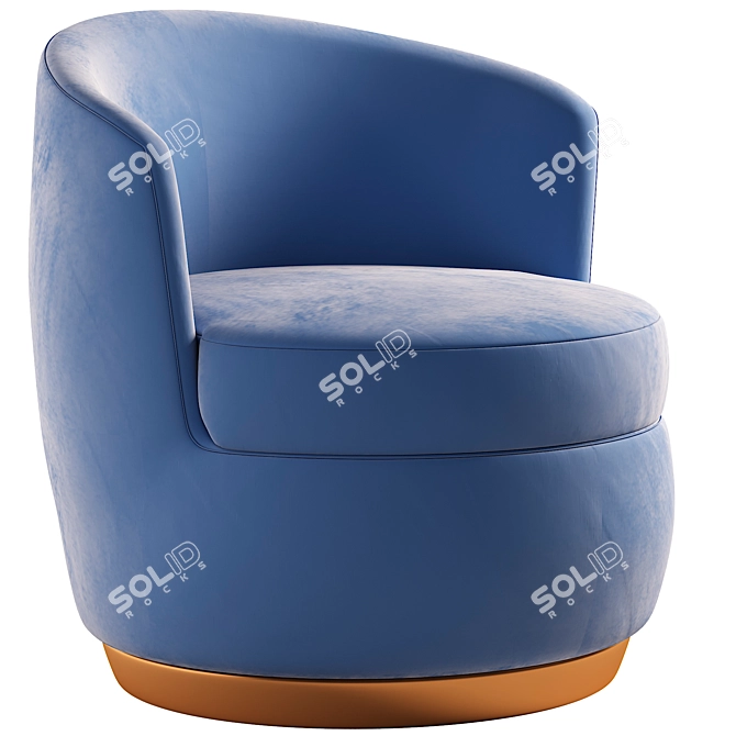 Modern Comfort Armchair 3D model image 5