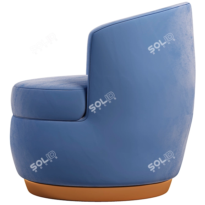 Modern Comfort Armchair 3D model image 2