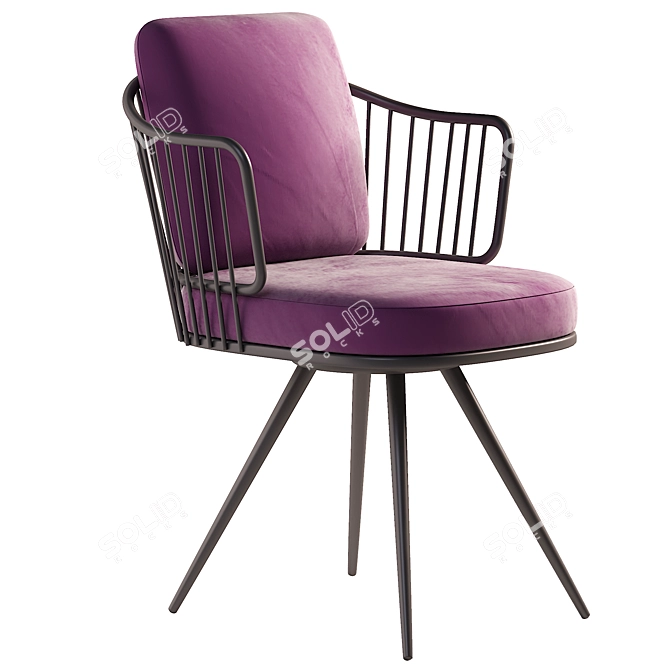 Modern 3Ds Max Armchair 3D model image 1