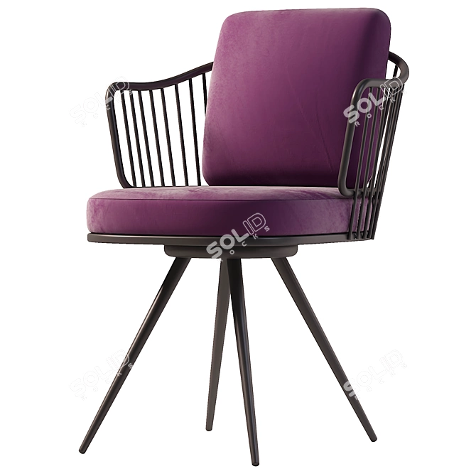 Modern 3Ds Max Armchair 3D model image 3
