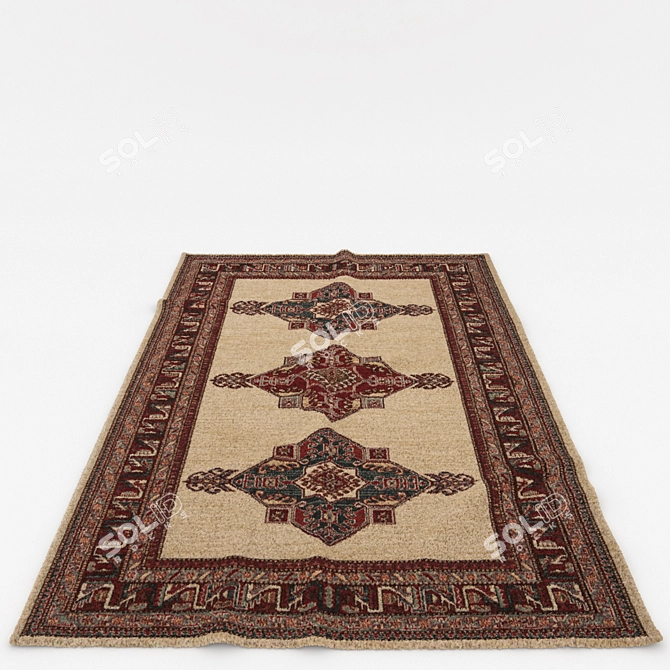 Versatile Set of 6 Rugs with 3D Models 3D model image 5