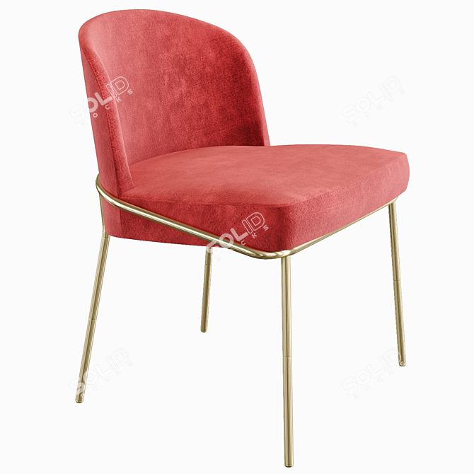 Janie Dining Chair: Timeless Elegance 3D model image 1