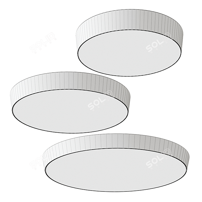 Schätti CIRCULAR C: Stylish Ceiling Light 3D model image 2