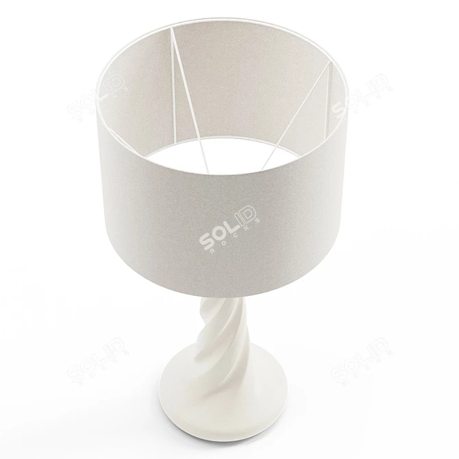 Twist Base Table Lamp 3D model image 4