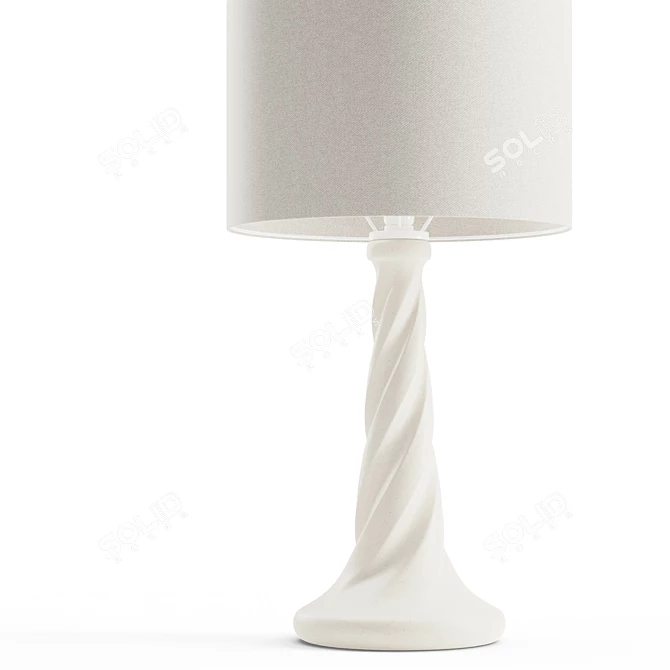 Twist Base Table Lamp 3D model image 5