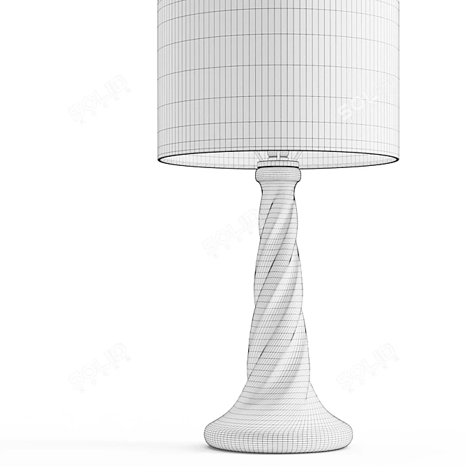 Twist Base Table Lamp 3D model image 6