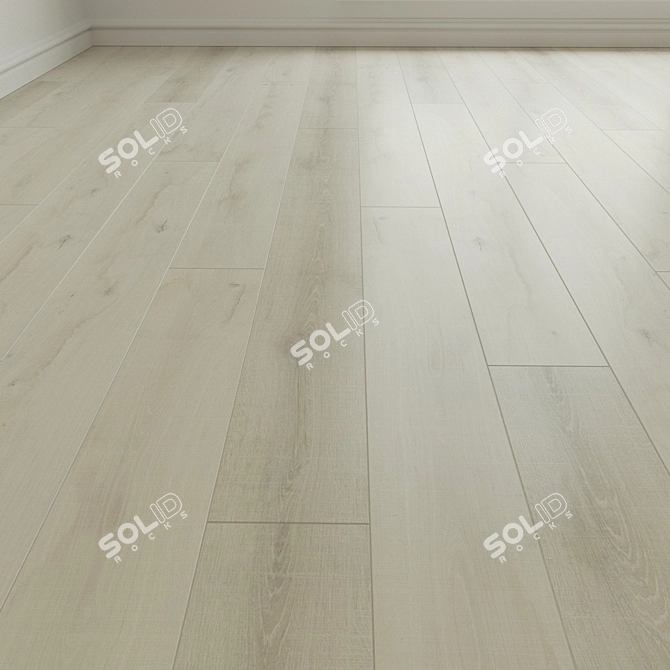 High-quality Oak Laminate Flooring 3D model image 1