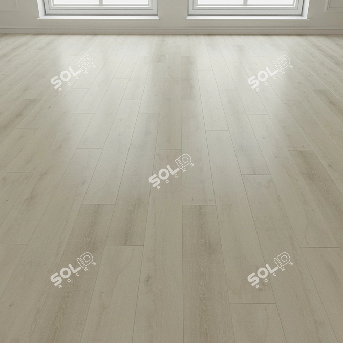 High-quality Oak Laminate Flooring 3D model image 3