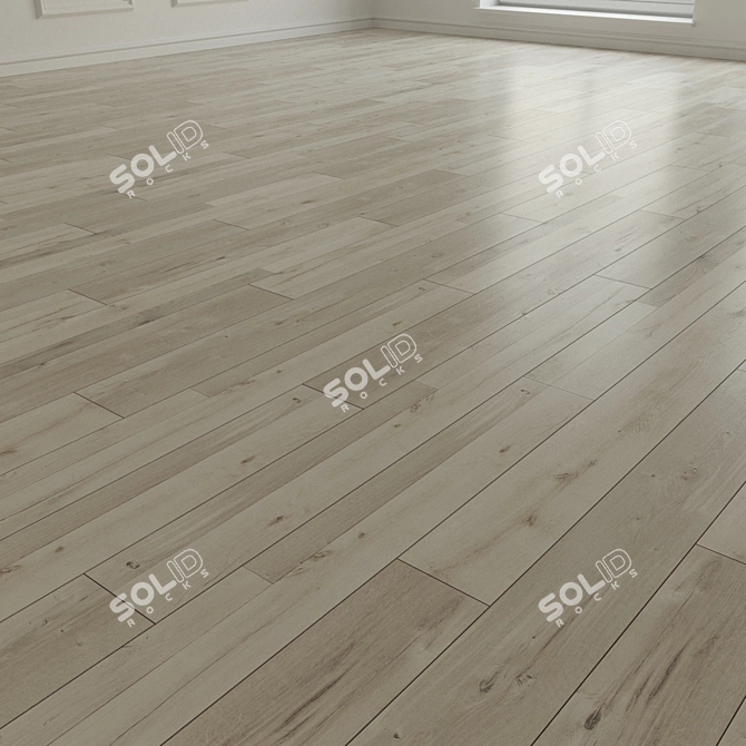 Urban Oak Laminate Flooring 3D model image 2