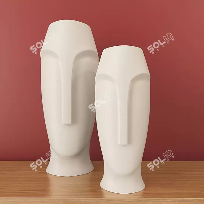 Elegant Vase, High Resolution 3D model image 1