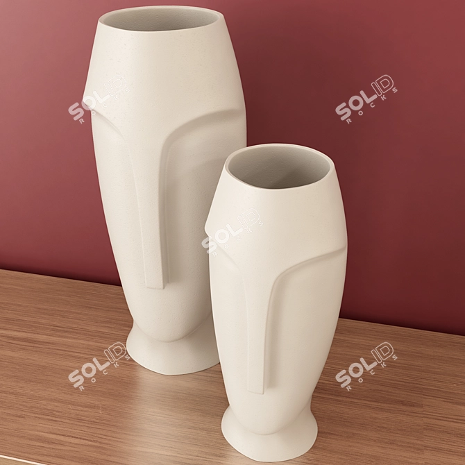 Elegant Vase, High Resolution 3D model image 2