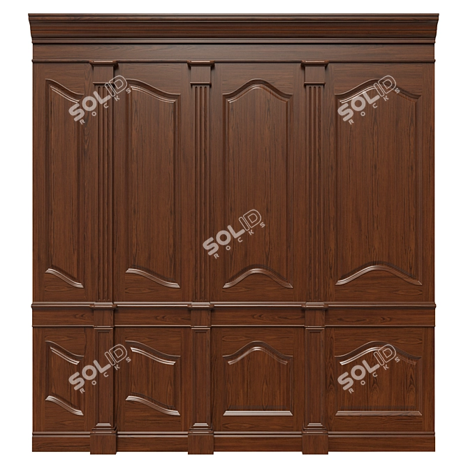 Wooden Panel Collection 3D model image 1