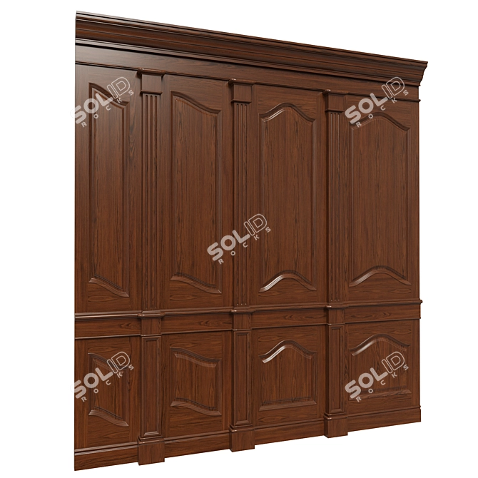 Wooden Panel Collection 3D model image 2