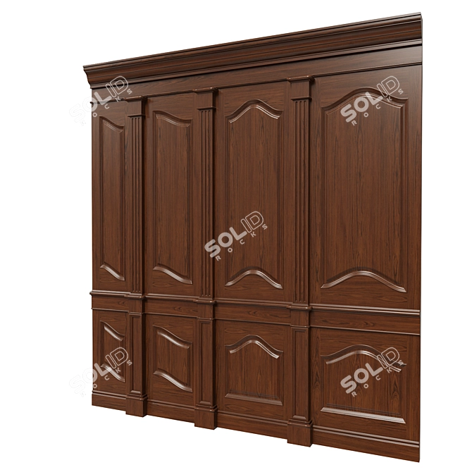 Wooden Panel Collection 3D model image 3