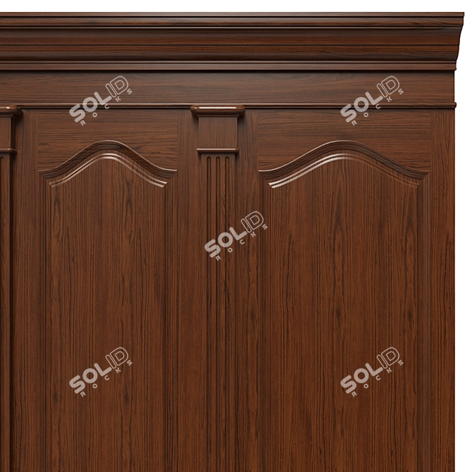 Wooden Panel Collection 3D model image 4