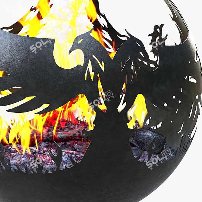 3D Fireplace Model: Phenix 3D model image 3