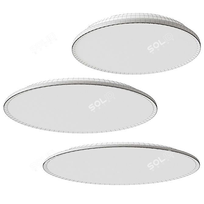 Modern Elegance: Big Ceiling Lamp 3D model image 2