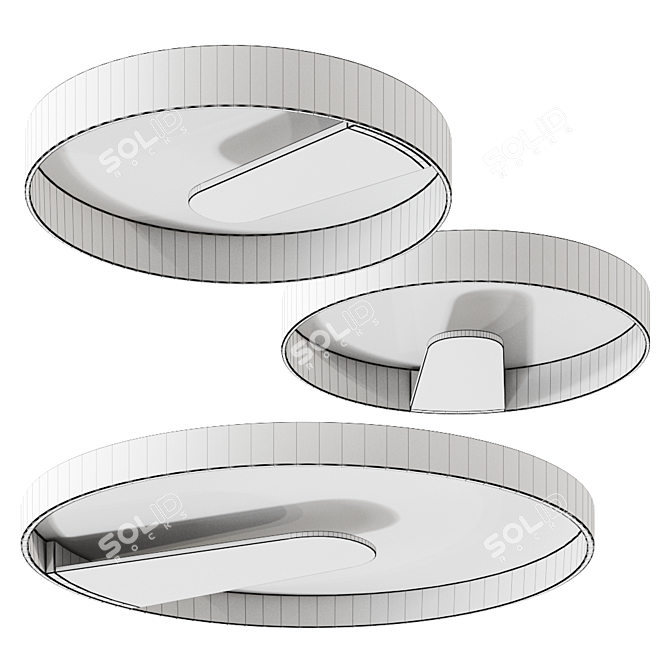 Luminous Elegance: Lipps Ceiling Lamp 3D model image 2