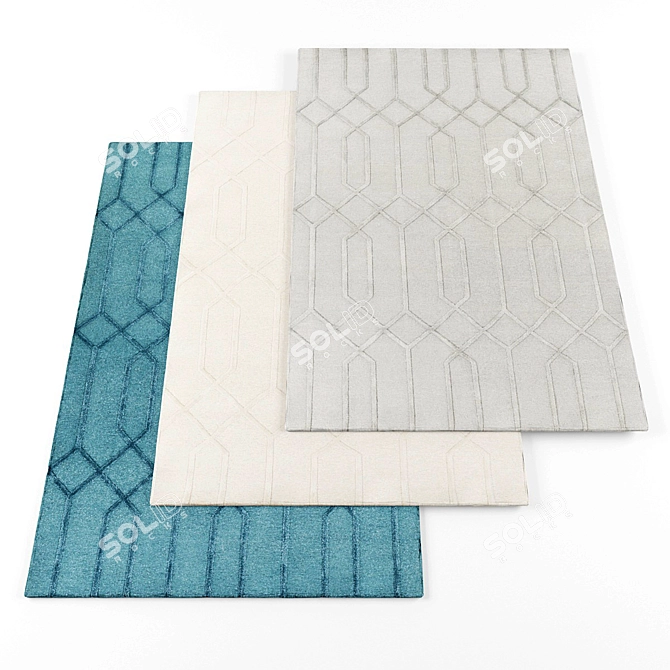 High-Resolution Rug Set 3D model image 1