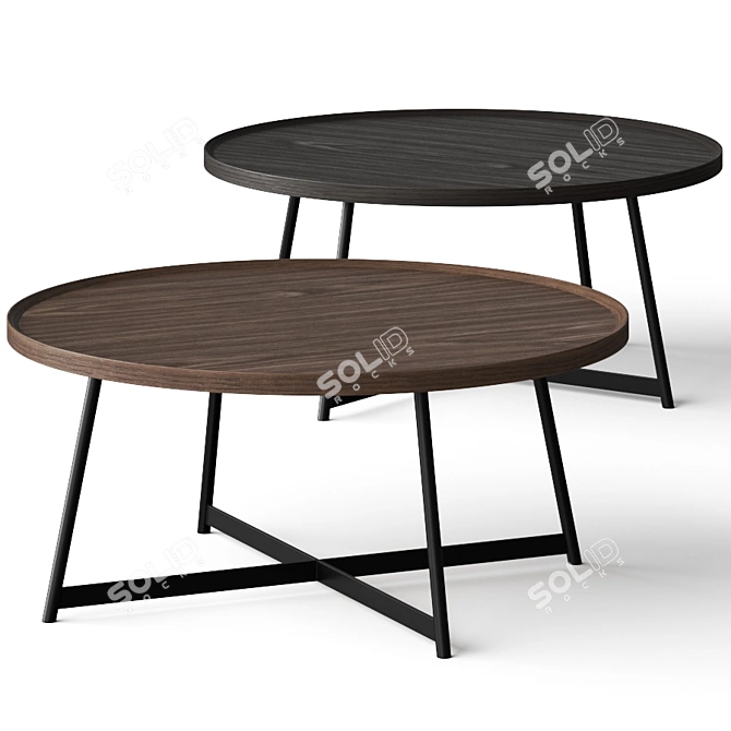Gorgeous Gweneth Round Coffee Table 3D model image 1