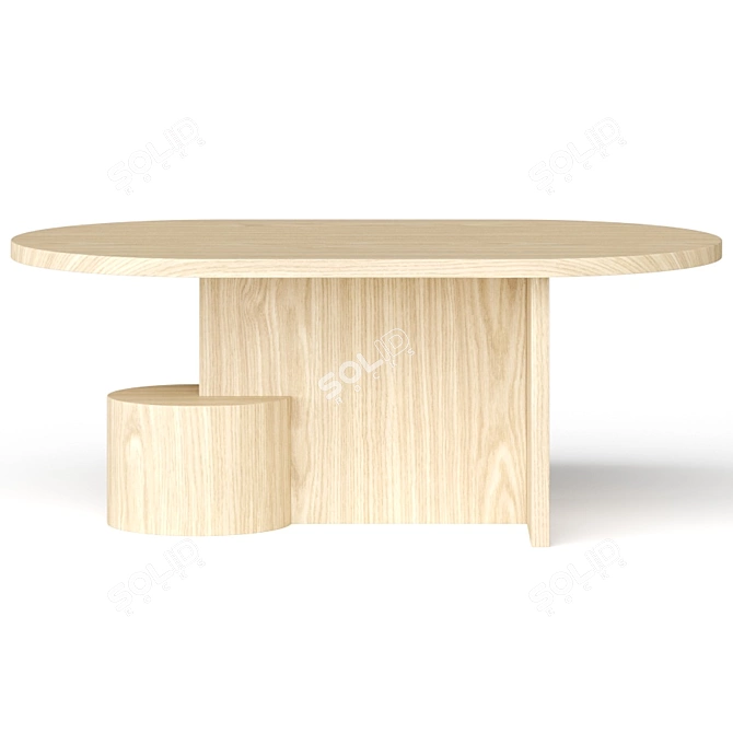 Ferm Living Insert Table: Sleek Modern Design 3D model image 2