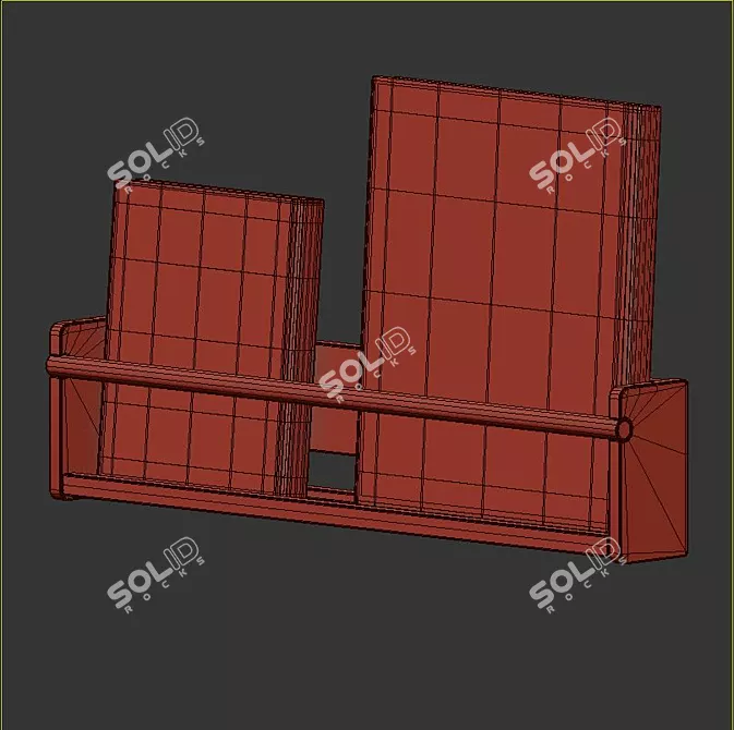 IKEA Kids Room Set: Activity Table, Stool & Wall Storage 3D model image 7
