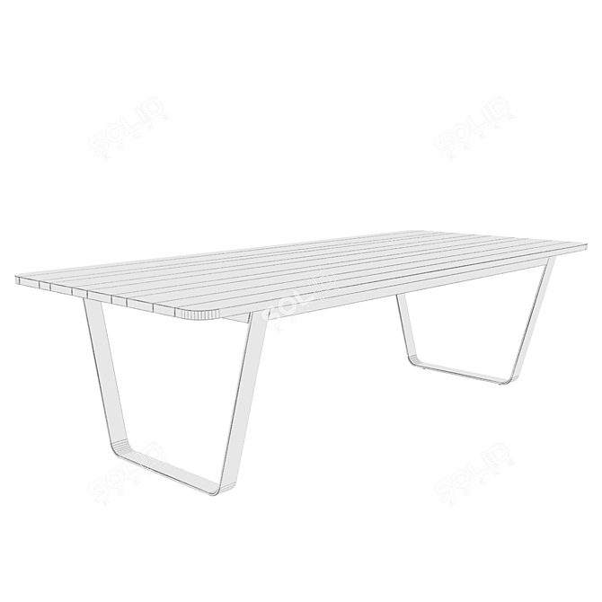 Exquisite Air Dining Table 3D model image 3