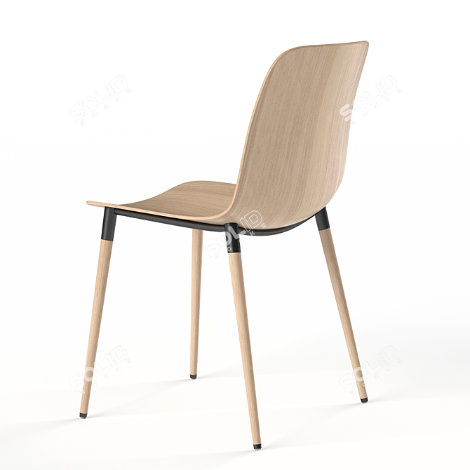 Modern Pi Chair: Stylish and Functional 3D model image 2