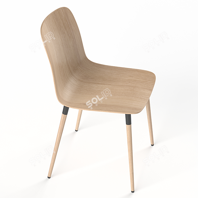 Modern Pi Chair: Stylish and Functional 3D model image 3