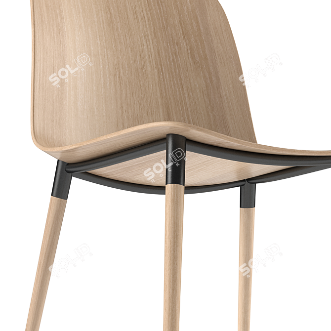 Modern Pi Chair: Stylish and Functional 3D model image 4