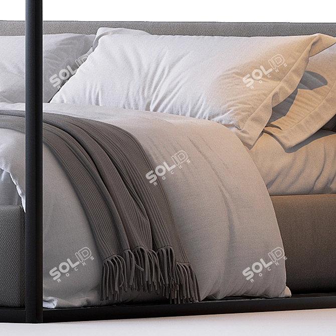 Alcova Bed: Sleek and Stylish. 3D model image 2