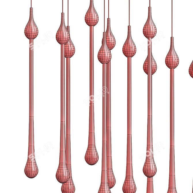 Elegant Illumination: Allure Chandelier 3D model image 3