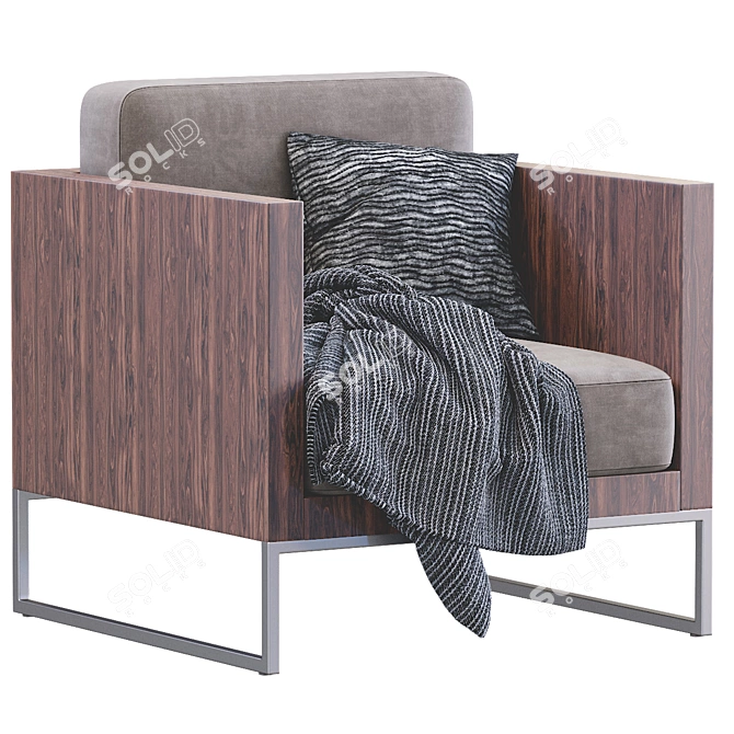 Contempo Chair: Sleek and Stylish Seating 3D model image 3