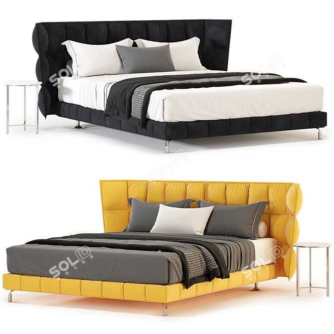 Ultimate Husk Bed: Top Quality & Unmatched Comfort 3D model image 2