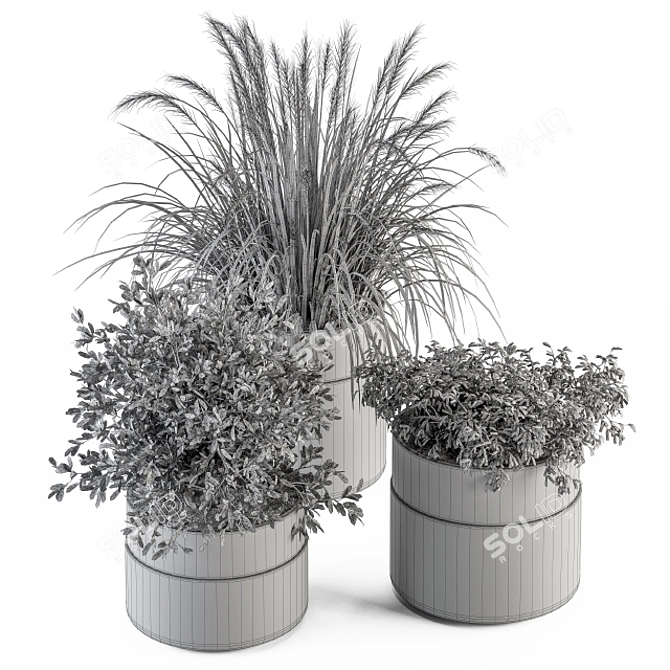 Lush Indoor Plant Set with 250 Varieties 3D model image 5