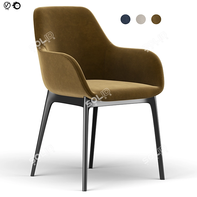 Clap Chair: Revolutionary Seating Solution 3D model image 1