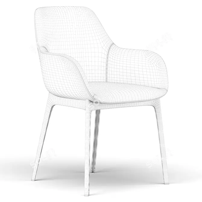 Clap Chair: Revolutionary Seating Solution 3D model image 5