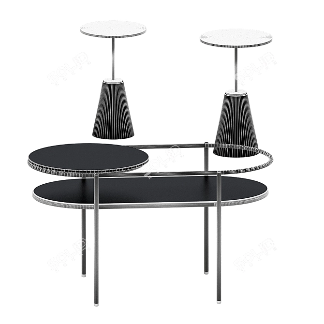 Verde Sleek Coffee Table 3D model image 1