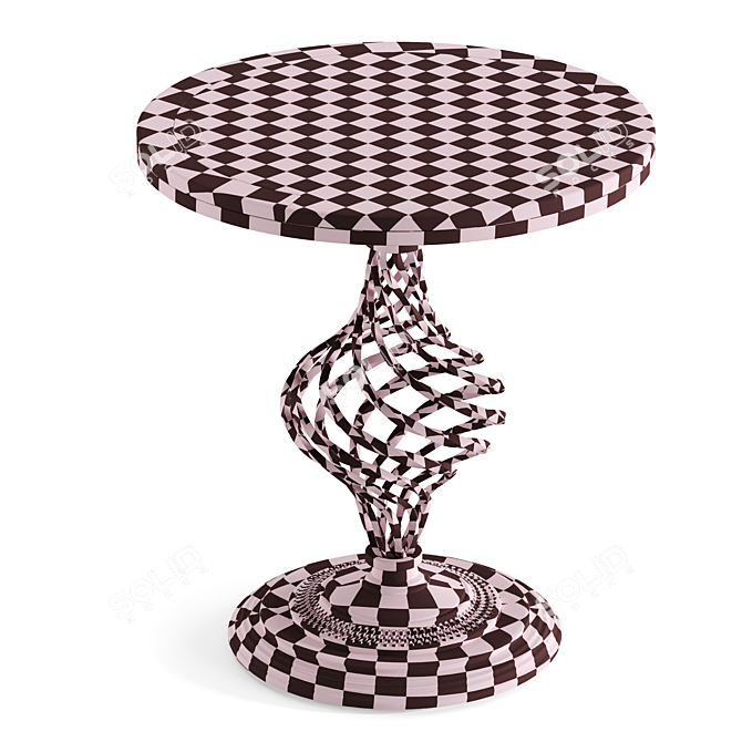 Mexican Style Table: 70x70x76 cm 3D model image 5