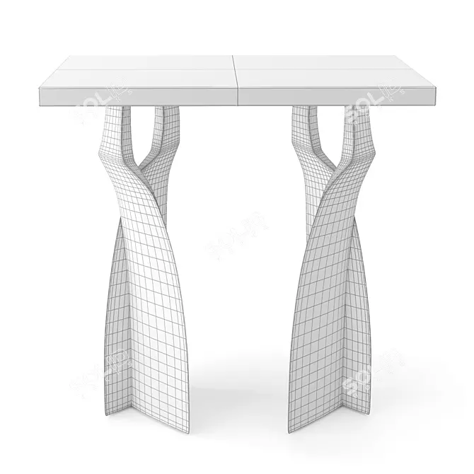 Elegant Chital Sidetable by KIFU Paris 3D model image 3