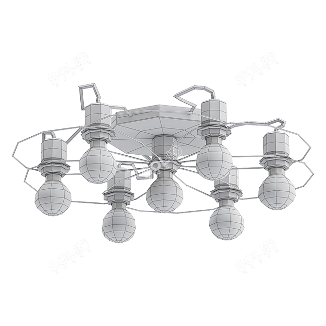 Elegant Fiore Ceiling Light - TK Lighting 3D model image 2