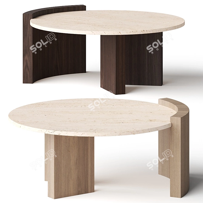 Stylish Jiea Coffee Tables 3D model image 1