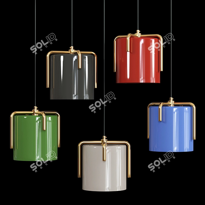 Title: Elegant Pendant Light - Illuminate Your Space 3D model image 2