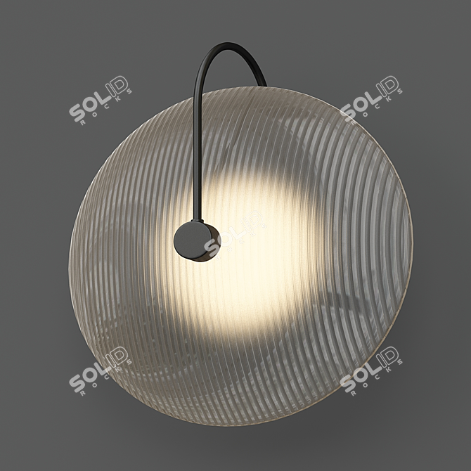 Elegant Gilbert Wall Sconce 3D model image 1